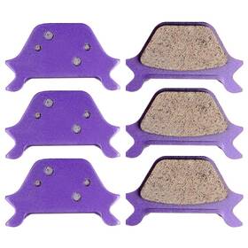 11442210 Cssunny 6pcs Rear Brake Pads Carbon Fiber For 1988-1999 Xlh883