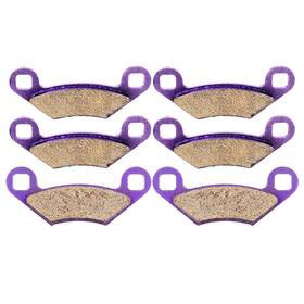 11442228 Cssunny 6pcs Brake Pads Carbon Fiber For 2011-2014 Polaris Sportsman 400 4x4 Ho