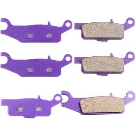 11442245 Cssunny 6pcs Front Rear Brake Pads Carbon Fiber For Yamaha Raptor 250 Yfm250r 2008-2013