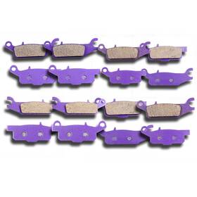 11442249 Cssunny 8 Pair Brake Pads Carbon Fiber For Yamaha Grizzly 700 Yfm700fg 4x4 Fi 2008-2013