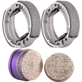 11442966 Cssunny Brake Pads And Shoes Carbon Fiber For 1998-2002 Yamaha Blaster 200 Yfs200
