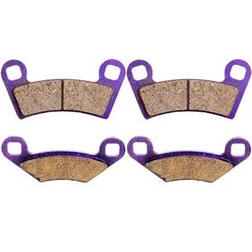 11442980 Cssunny 4pcs Front Brake Pads Carbon Fiber For 2008-2013 Polaris Rzr 800 Efi