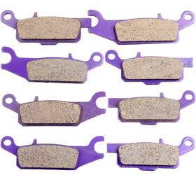 11473544 Cssunny 8pcs Brake Pads For 2009-2014 Yamaha Grizzly 550 Yfm550fg 4x4 Fi Carbon Fiber