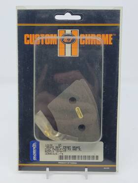 44281-74 Custom Chrome 12438 Brake Max Front Disc Pads Harley 1974-77 Fx Fl Oem