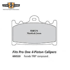 600539 Custom Chrome 70x46x8.3 Mm Brake Pads Fit For Pro One 4-piston Calipers