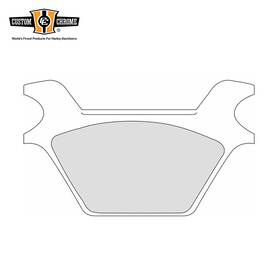 44209-87c Custom Chrome/motorfactory 8009004 Rear Organic Pads Set Fit Harley Big Twin Xl 87-99 Repl#44209-87c
