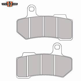 41854-08 Custom Chrome/motorfactory 8009054 Front And Rear Sintered Pads Fit Harley Touring 2008 Repl#41854-08
