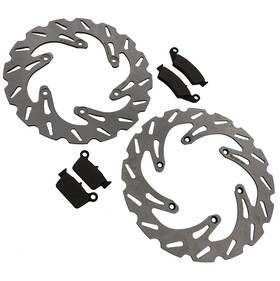 10133 Cycleatv Yamaha Yz125 / Yz250 Yz450f Front And Rear Brake Pads Sport Rotors 03-07