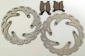 11743 Cycleatv Fits Suzuki Rm125 / Rm250 1999-2005 Front And Rear Brake Pads Sport Rotors