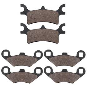 Cyleto 3c062524 Front Rear Brake Pads For Polaris Sportsman 450 500 700 800 4x4