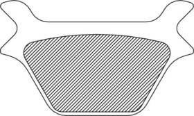 143507 Drag Specialties Ds Organic Brake Pads Rear Harley Davidson