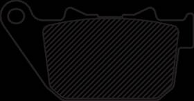 16-0918scp Drag Specialties 1721-0885 Pads Brk S-m 04-13xl Rr