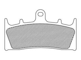 1720-0215 Drag Specialties Organic Brake Pads - Buell