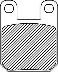 904512 Ds Organic Brake Pads For Pm Gma J-brake Small