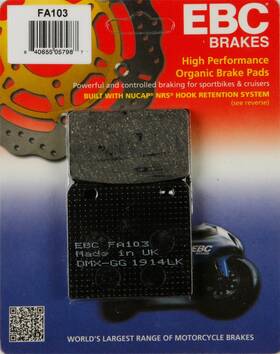 Ebc 15-103 - Fa103 Organic Brake Pad Set