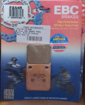 15-54r Ebc Front Sintered Brake Pads Yamaha Banshee 350 90-06 Fa54r