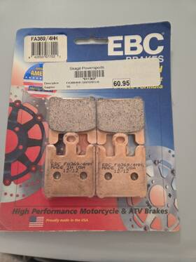 Fa369 Ebc 711659801206 Brake Pad Front Kit Fa369/4hh For Kawasaki Ninja Zx-6r 636 2005-2006
