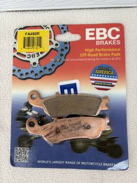 Ebc 840655078012 New Brake Pads-fa450r-yamaha/dirtbike/yz 125 250 450/wr250f 450f/offroad