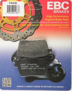 Ar46-rr380548-66 Ebc 2007-2015 Honda Cbr600rr Street Organic Brake Pads Rear