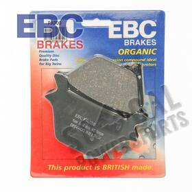 Ar58-oy378772-78 Ebc 1990-1999 Harley-davidson Flstf Fat Boy Street Organic Brake Pads Rear