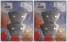 38-0260 Ebc Brakes Organic Brake Pads Fa26 2 Packs - Enough For Rotors