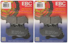 38-0693 Ebc Brakes Organic Brake Pads Fa69 3 2 Packs - Enough For Rotors