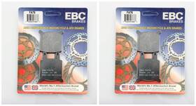 38-0760 Ebc Brakes Organic Brake Pads Fa76 2 Packs - Enough For Rotors