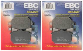 38-0780 Ebc Brakes Organic Brake Pads Fa78 2 Packs - Enough For Rotors