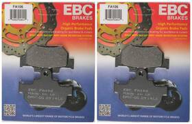 38-1060 Ebc Brakes Organic Brake Pads Fa106 2 Packs - Enough For Rotors