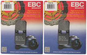 38-1150 Ebc Brakes Organic Brake Pads Fa115 2 Packs - Enough For Rotors