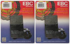38-1610 Ebc Brakes Organic Brake Pads Fa161 2 Packs - Enough For Rotors