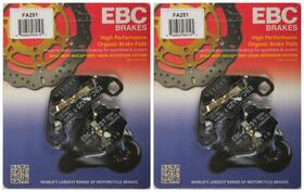 38-2510 Ebc Brakes Organic Brake Pads Fa251 2 Packs - Enough For Rotors