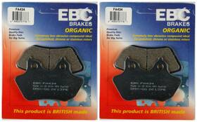38-4340 Ebc Brakes Organic Brake Pads Fa434 2 Packs - Enough For Rotors 38-4340 Ebc Brakes Organic Brake Pads Fa434 2 Packs - Enough For Rotors