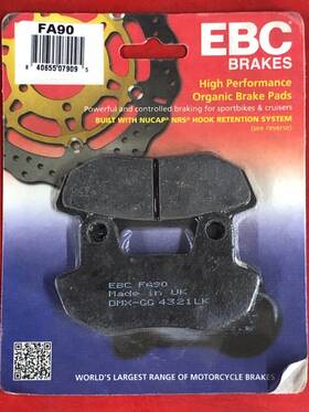 S128t1 Ebc Brakes 840655079095 Fa90 Brake Pads For Honda Nighthawk 1982 Hondamatic 1983 Shadow