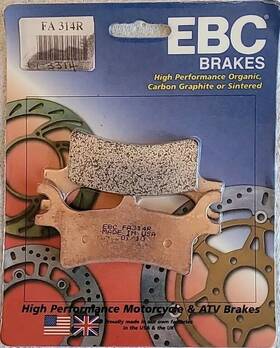 Fa-314r Ebc Brakes Fa31 4r 01/10 Made Usa For Polaris 330 Nos New Old Stock