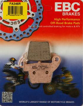 Fa346r-2 Ebc Rear Brake Pads Off Road Honda 2004-17 Crf 250x