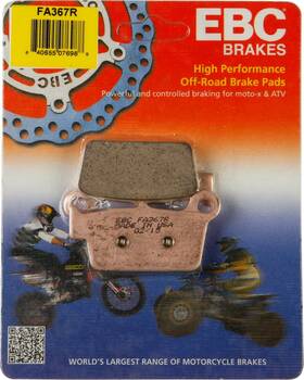 Fa367r-4 Ebc Rear Brake Pads Yamaha 2003-24 Yz 250f 2015-24 250fx Wr 450f