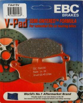 Fa419v Ebc V Semi-sintered Brake Pads Rear #fa419v For Suzuki