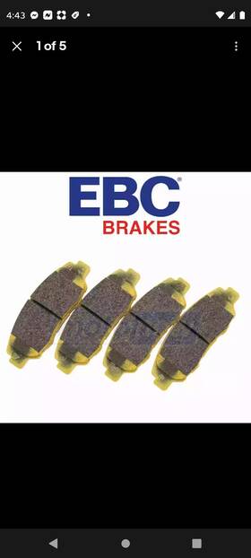 Fa4669 Ebc Fa4669/4 M-004 Yellow Stuff Brake Pad For Polaris Slingshot Sl 2015-2016 Front