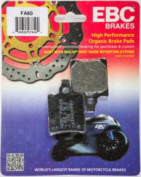 Fa60 Ebc Organic Brake Pads Fits 2002-05 Aprilia Rs50