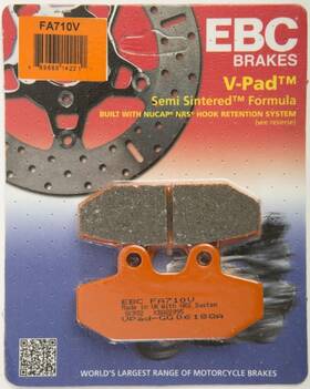 Ebcfa710v Ebc Fa710v Semi-sintered V Brake Pads - Rear 1721-2767 15-710v 164739