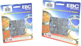 Sc-kt-ebc-ft0361 Ebc Standard Organic Front Brake Pads Set Fa22