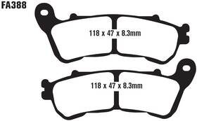 Sc-kt-ebc-ft0390 Ebc Standard Organic Front Brake Pads Set