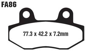 Sc-kt-ebc-ft0458 Ebc Standard Organic Front Brake Pads Set Fa86