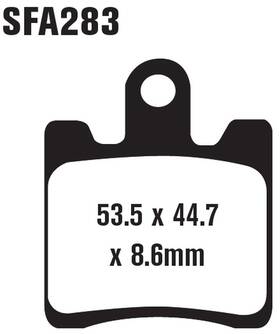 Sc-kt-ebc-ft0744 Ebc Standard Organic Brake Pads Front Set Sc-kt-ebc-ft0744 Ebc Standard Organic Brake Pads Front Set
