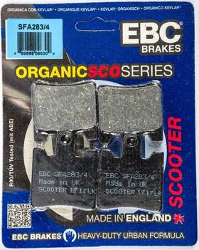 Sfa283 Ebc Sfa283/4 Sfa Organic Scooter Brake Pads Front Left Fits Suzuki An400 Burgman 03-06