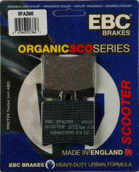 Sfa298 Ebc Sfa Organic Scooter Brake Pads Rear Left #sfa298 Aprilia