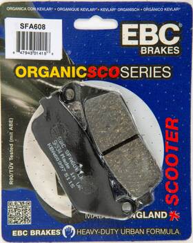 T70000 Ebc Sfa608 Rear Organic Sfa Brake Pads Kymco Xciting 500 T70000/carb Model 05