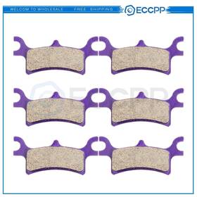 E836013cp618s Eccpp 3 Pair Brake Pads For 2003-2006 2008 Polaris 4x4 Ho Sportsman 500 Carbon Fiber
