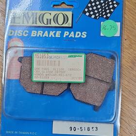 Emgo 90-51853 Front Honda Disc Brake Pads.90-51853 For Sintered Type